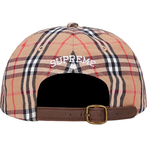 burberry supreme hat stockx|supreme burberry 6 panel hat.